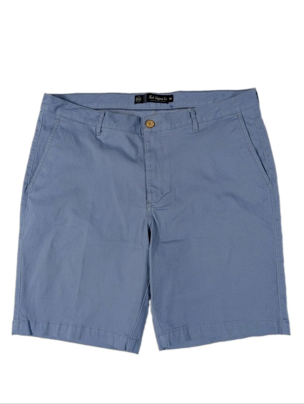 Fish Hippie Balao Shorts Mens Size 36 Blue Stretch Cotton Blend Casual